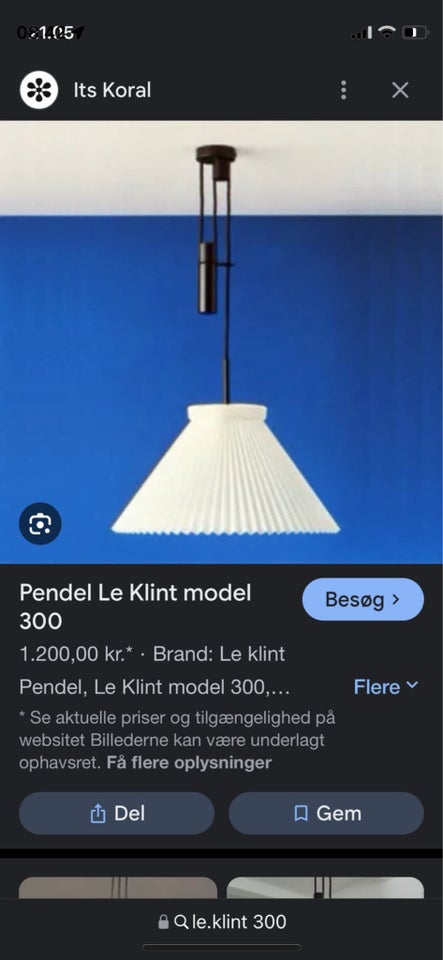 Pendel Le Klint