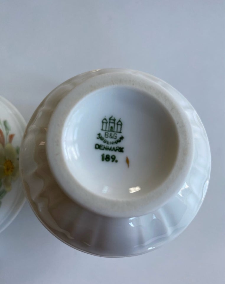 Porcelæn Sukkerskål og