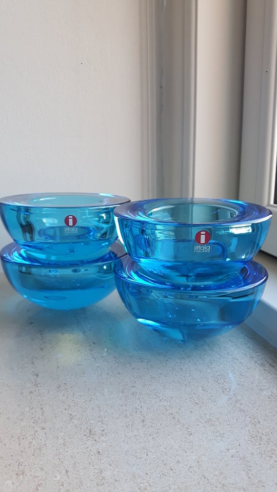 Glas, Lysestage Fyrfad, Iittala