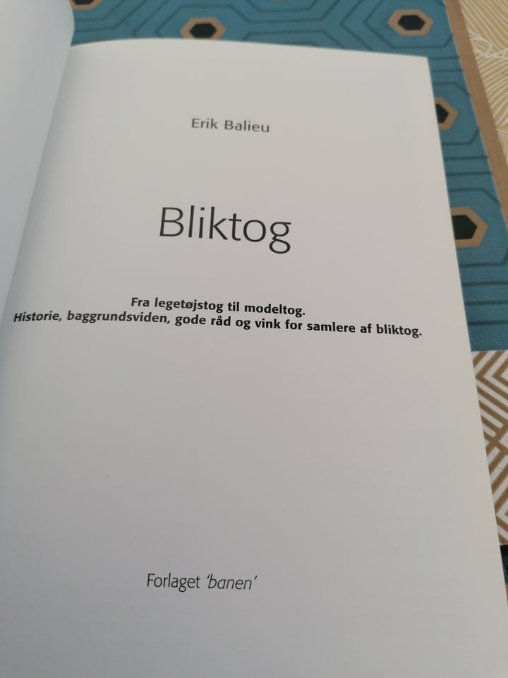 Bliktog, Erik Balieu, emne: anden