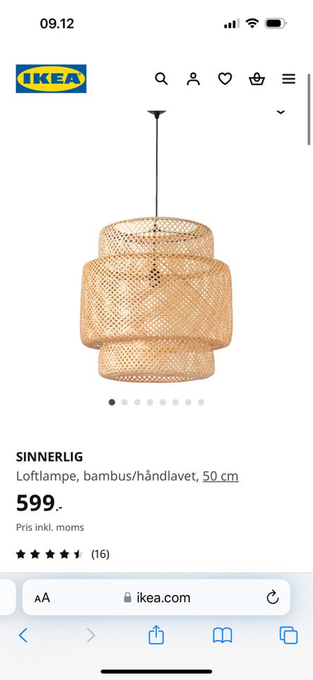 Lampeskærm IKEA