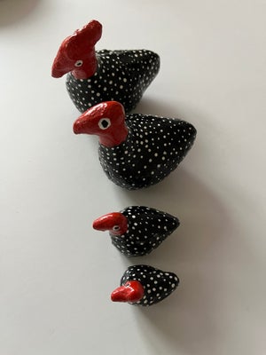 4 flotte høns Keramik
