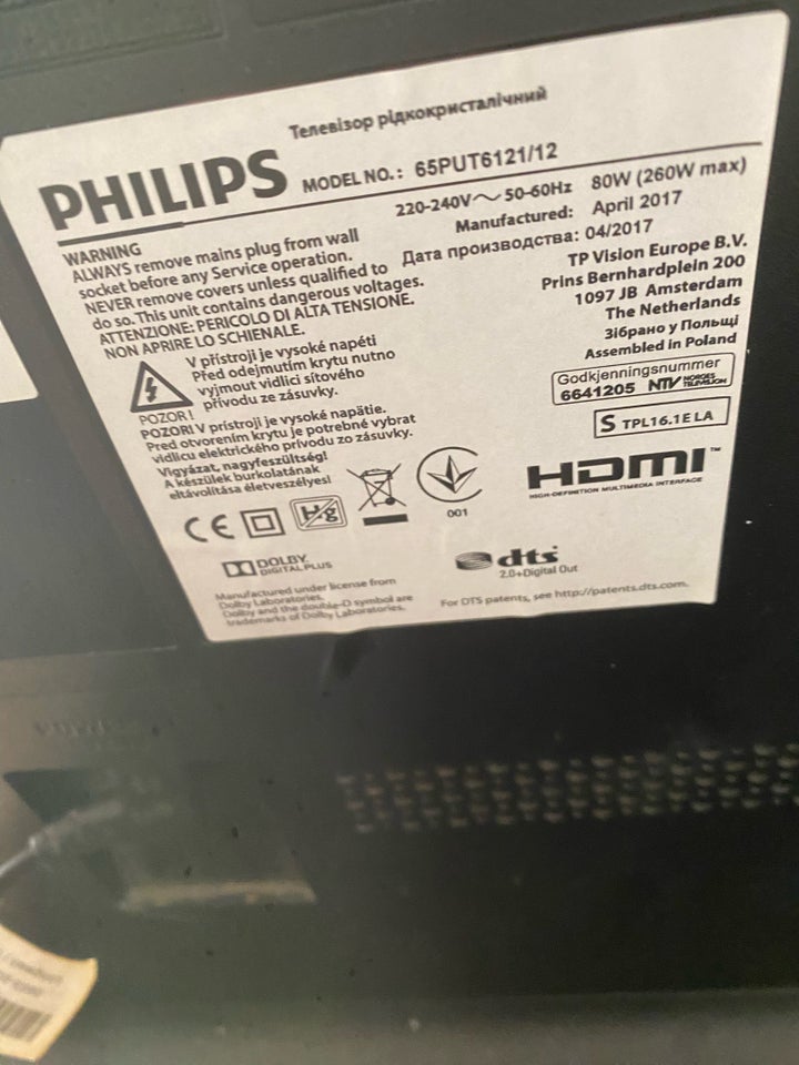 LED, Philips, 65"