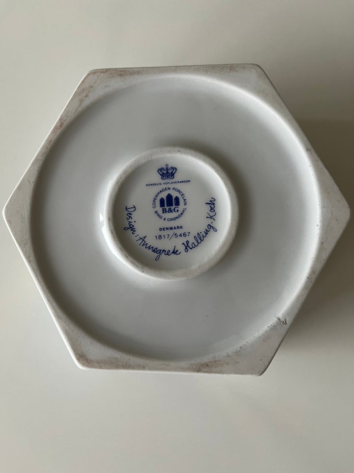 Porcelæn Skål og fyrfadstager