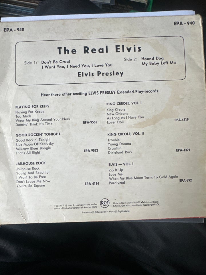 EP, Elvis Presley