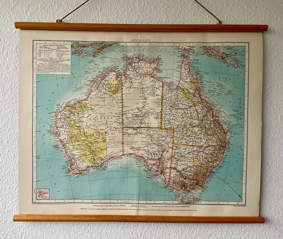 Gl landkort motiv: Australien