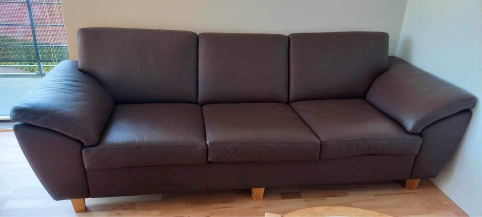 Sofa, læder, 3 pers.