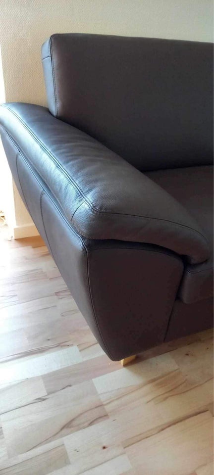 Sofa, læder, 3 pers.