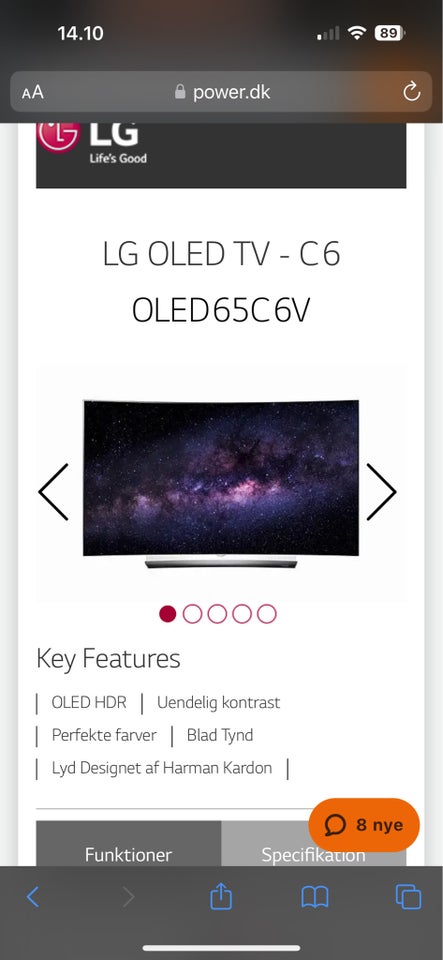 LG, OLED65E6V, 65"