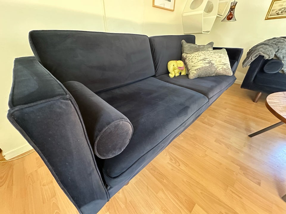 Sofa, velour, 3 pers.