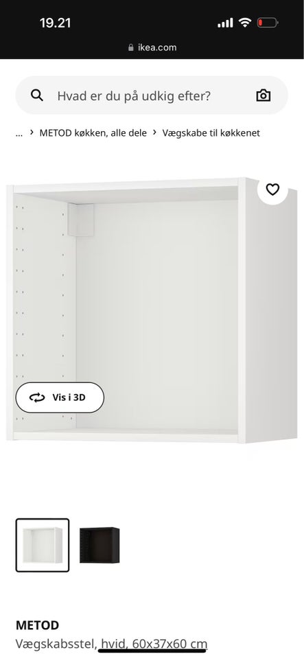 Overskabe, Ikea metod