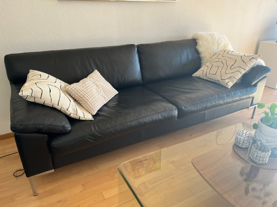 Sofa, læder, 3 pers.