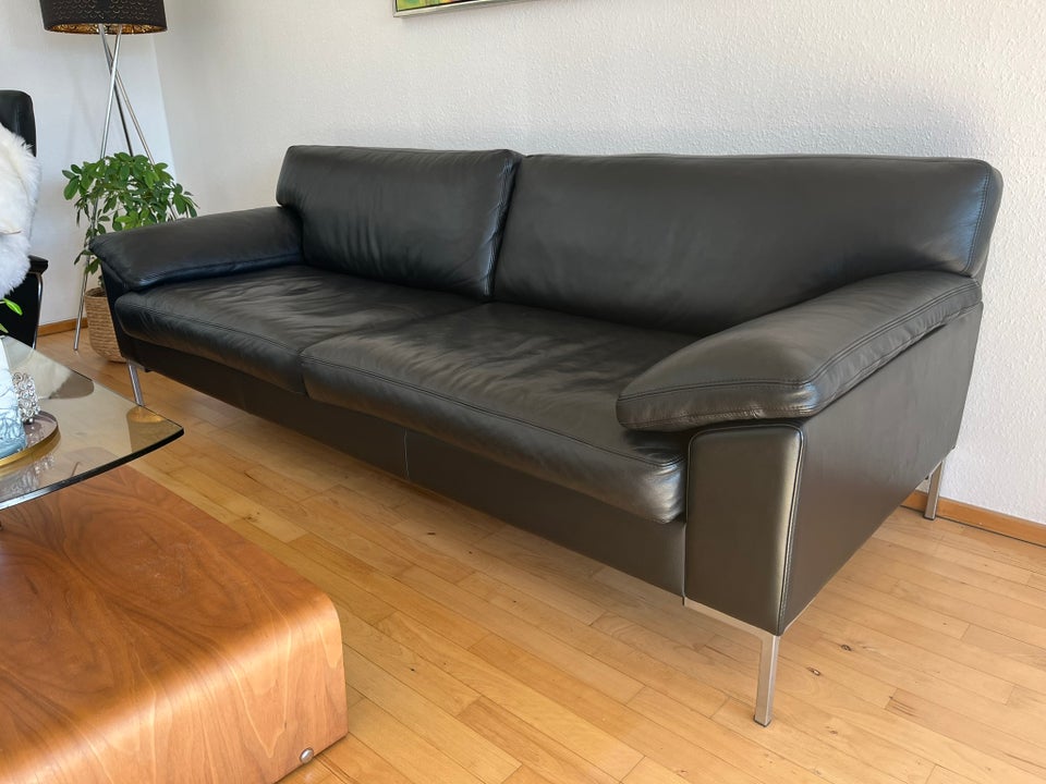 Sofa, læder, 3 pers.