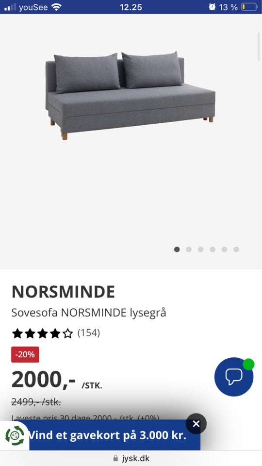 Sovesofa Jysk