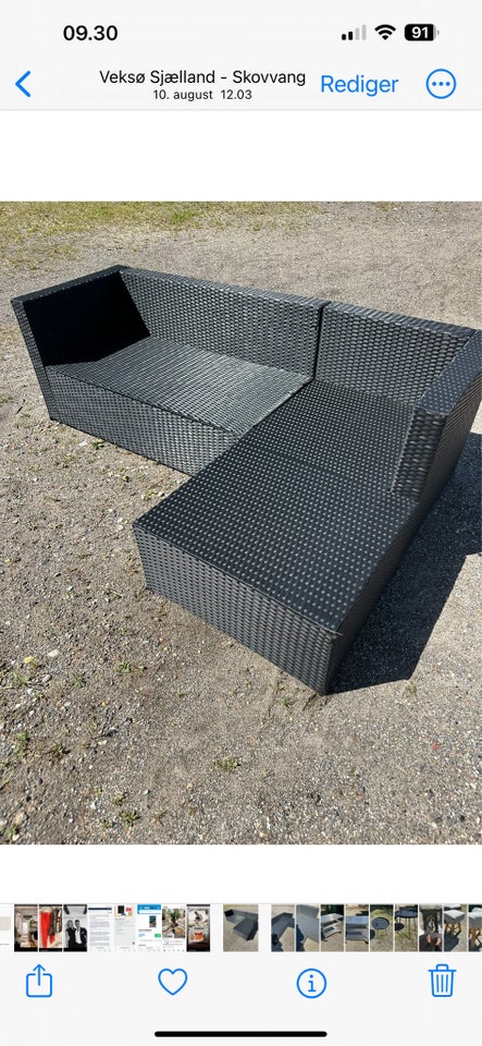 Sofa, Silvan, Polyrattan