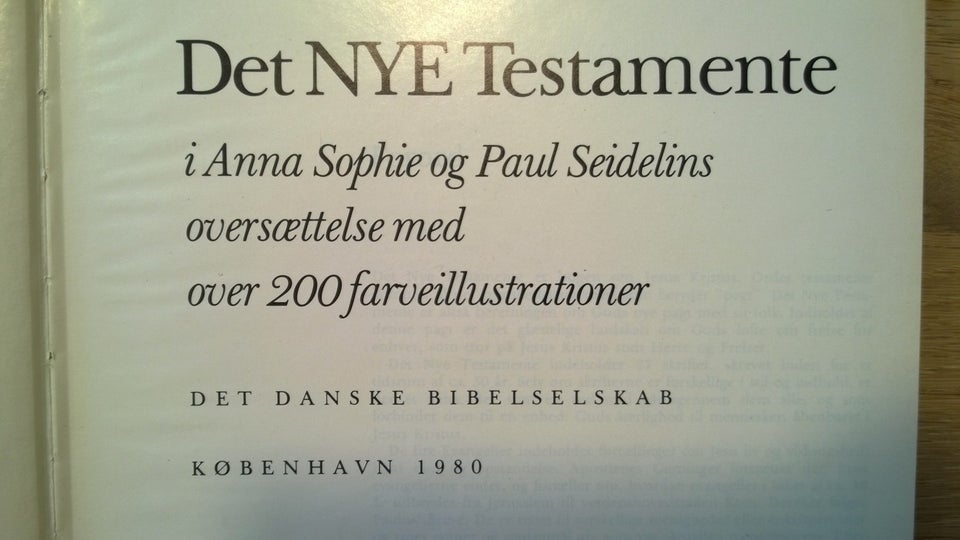 Det nye Testamente. Seidelins