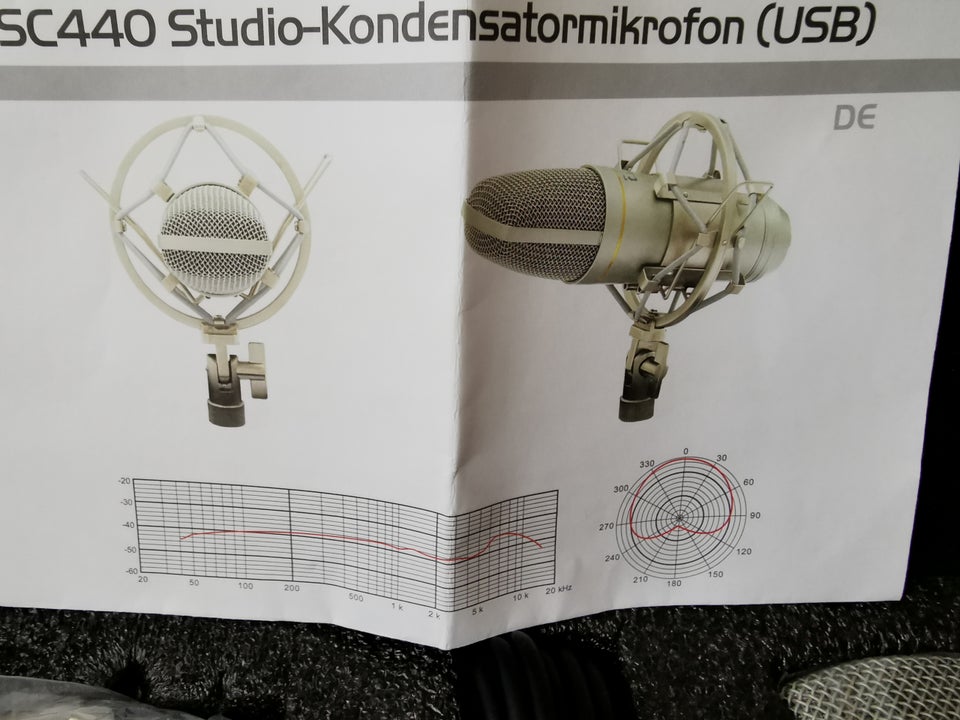 USB Studio Mikrofon, T. Bone SC 440