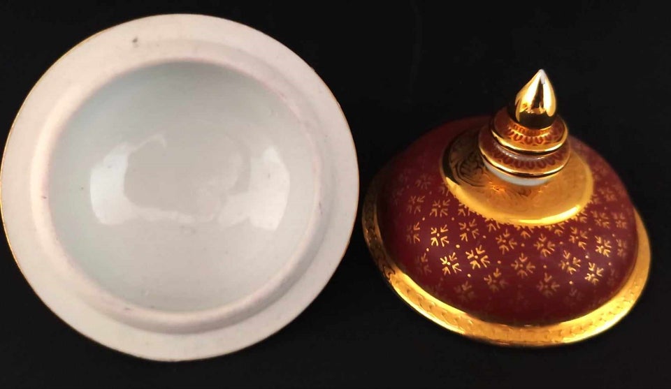 Porcelæn, 2 x Thai Benjarong