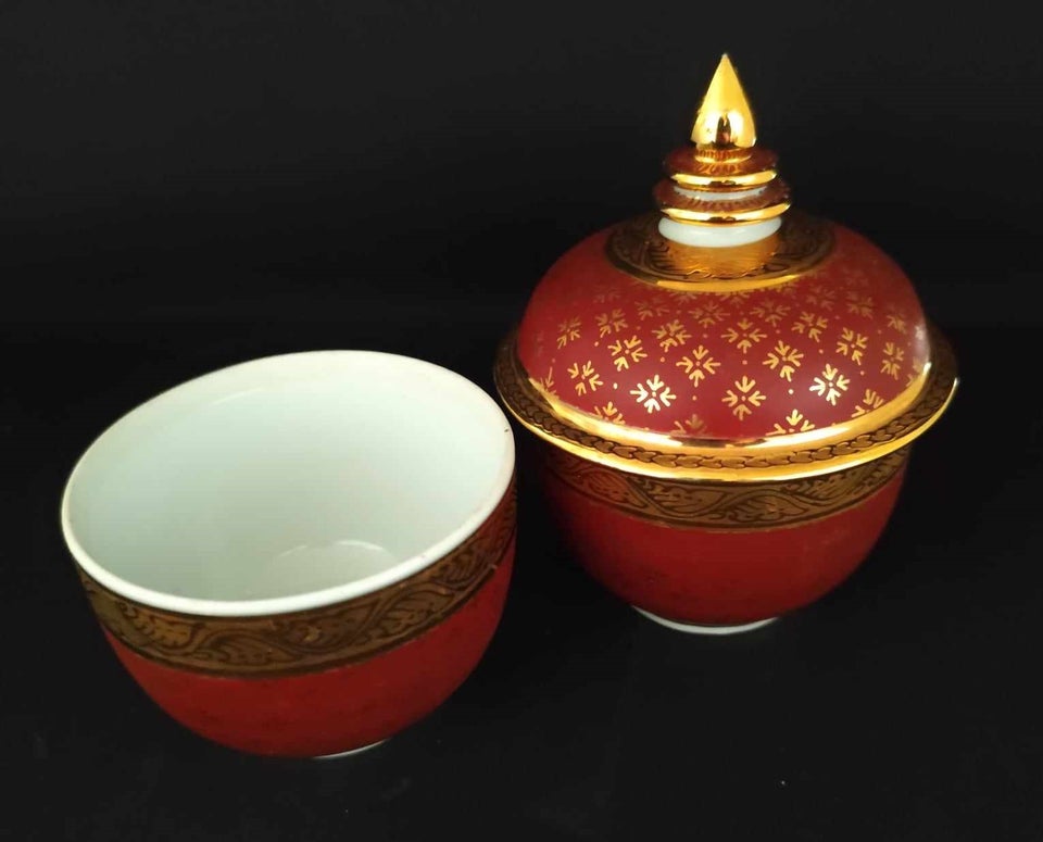 Porcelæn, 2 x Thai Benjarong