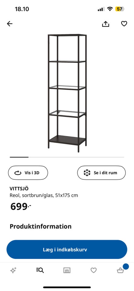 Reol, IKEA, b: 51 d: 47 h: 175