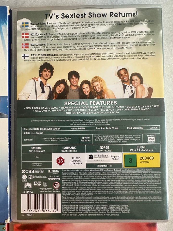 90210 serie sælges, DVD, TV-serier