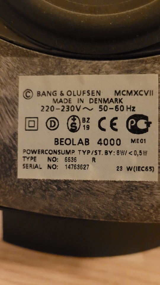 Stereoanlæg , Bang  Olufsen,