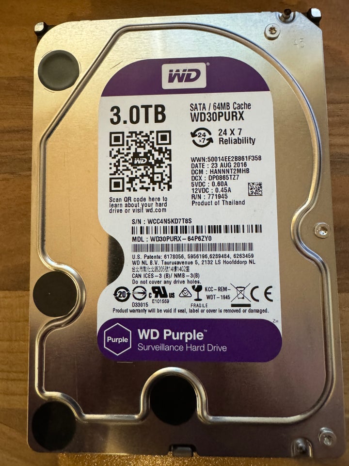 Western digital, 3000 GB, Perfekt