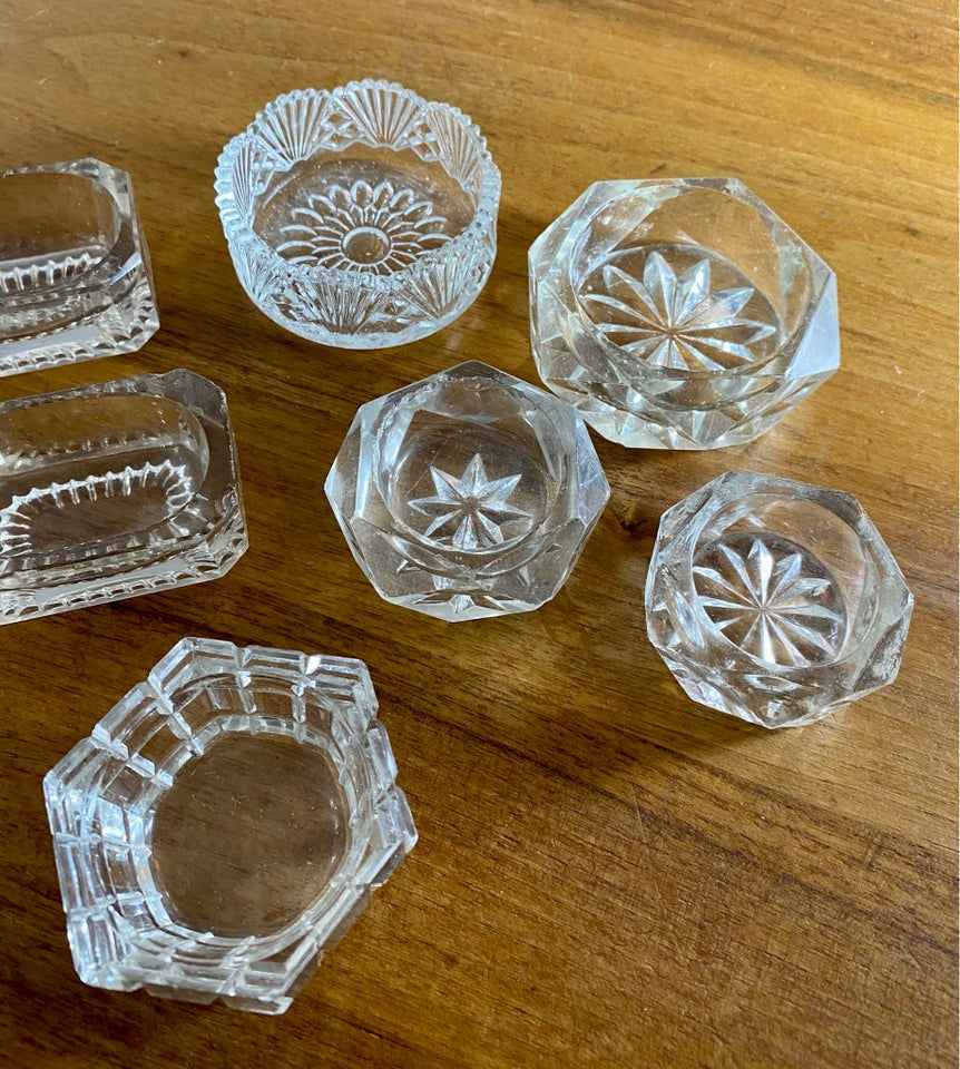 Glas, 7 mini skåle , Samlet for 20 kr