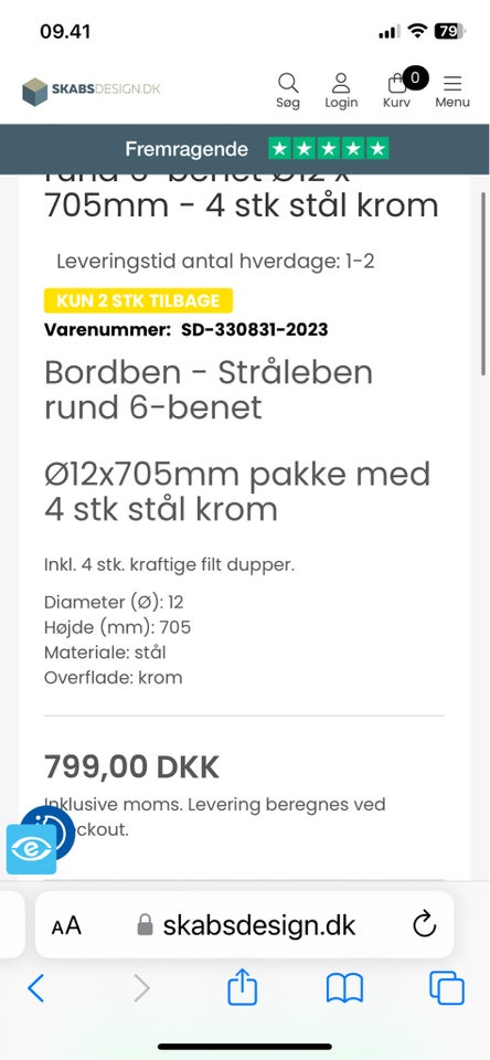 Stålben Skabsdesigndk