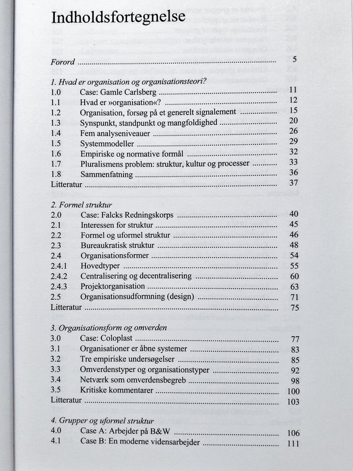 Organisationsteori – Struktur,