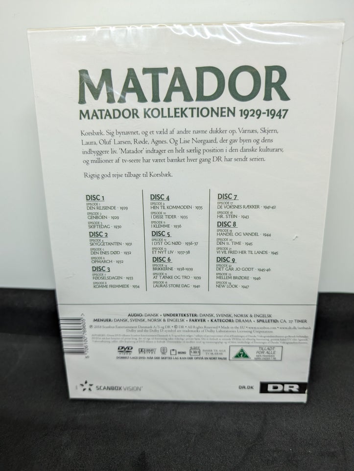 Matador boks NY, DVD, TV-serier