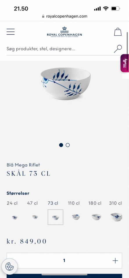 Porcelæn Skåle Royal