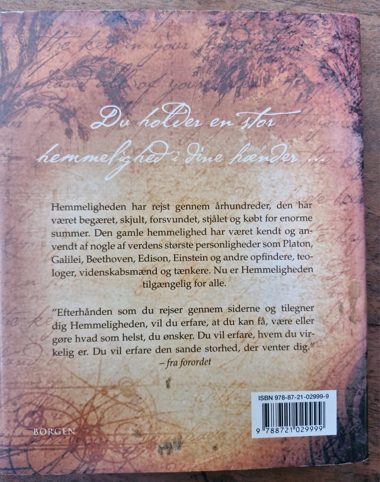 The secret, Rhonda Byrne, emne: