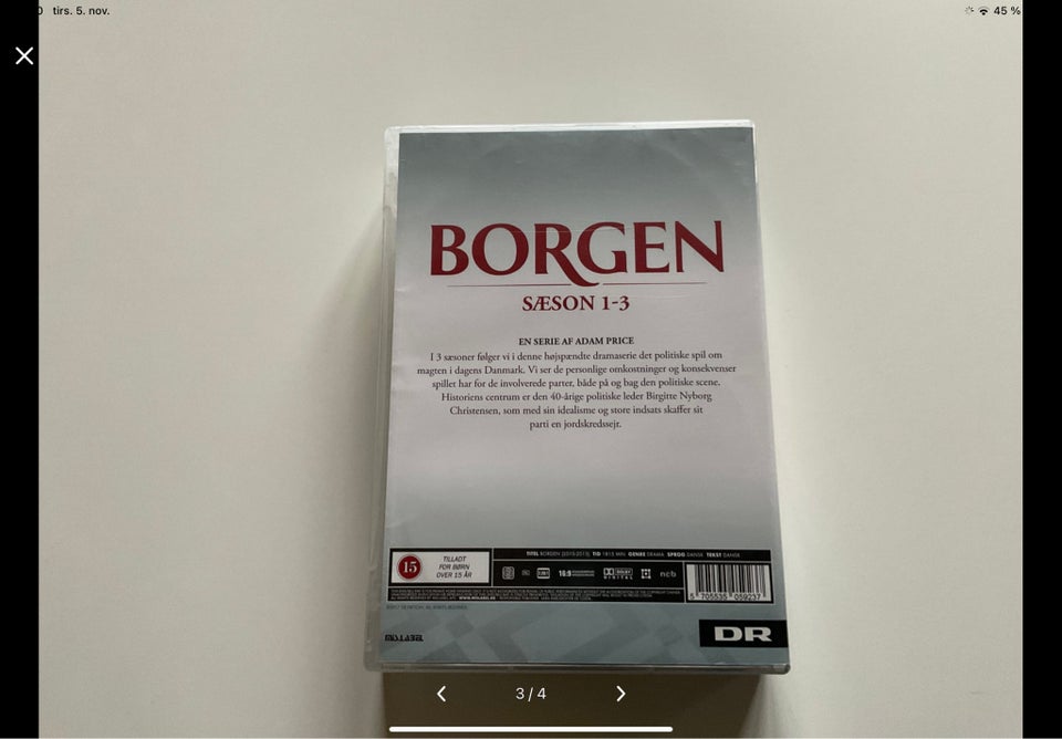 Borgen 1 - 3 sæson, DVD, TV-serier