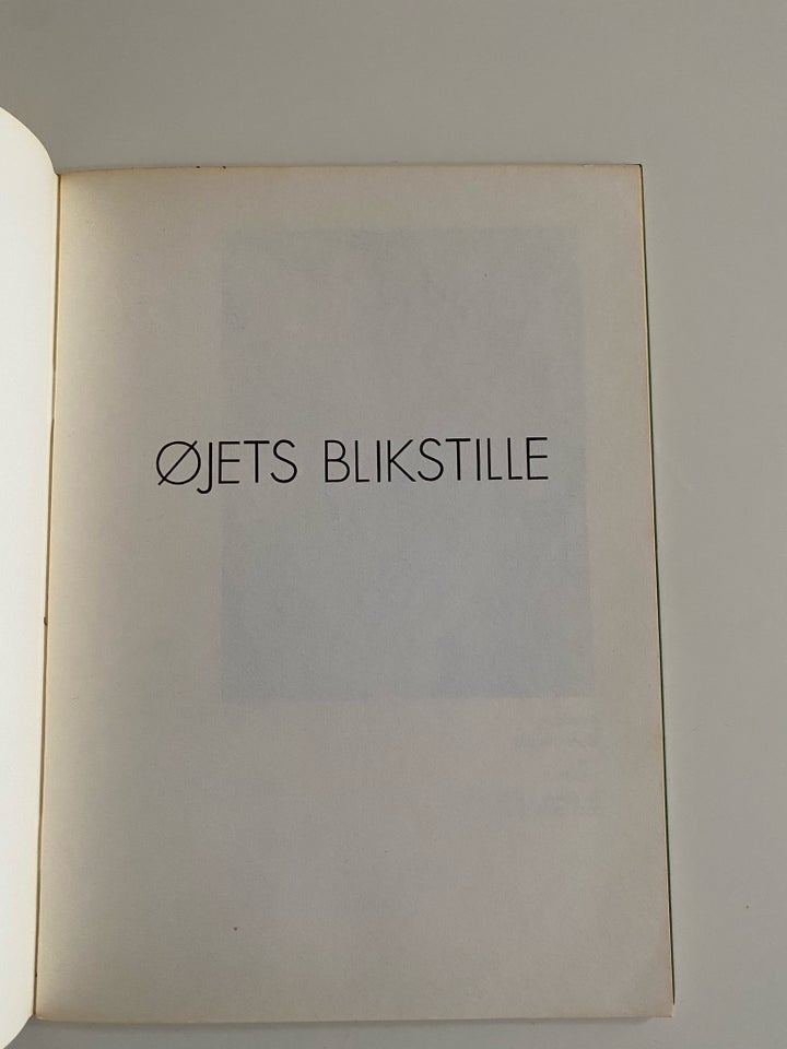 Øjet blikstille - Asger Jorn Poul