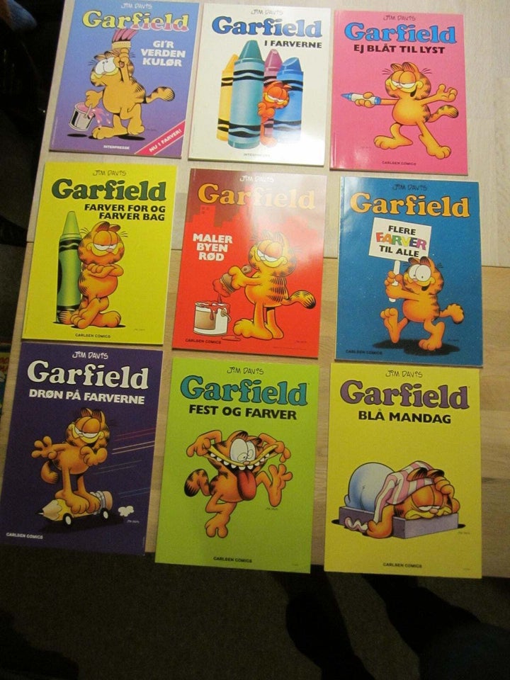 Garfield farvealbum 1-24 komplet