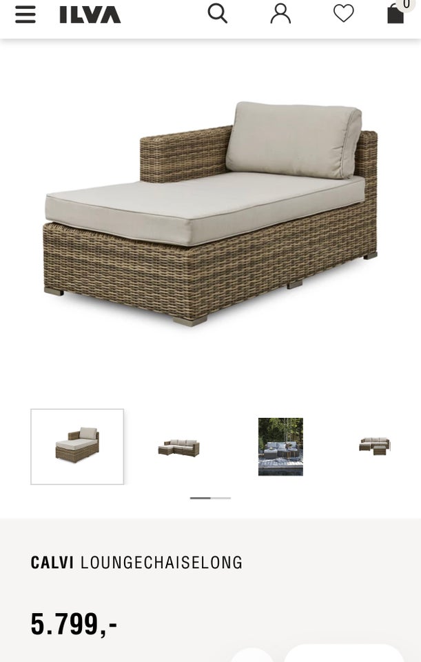 Loungesæt CALVI Polyrattan