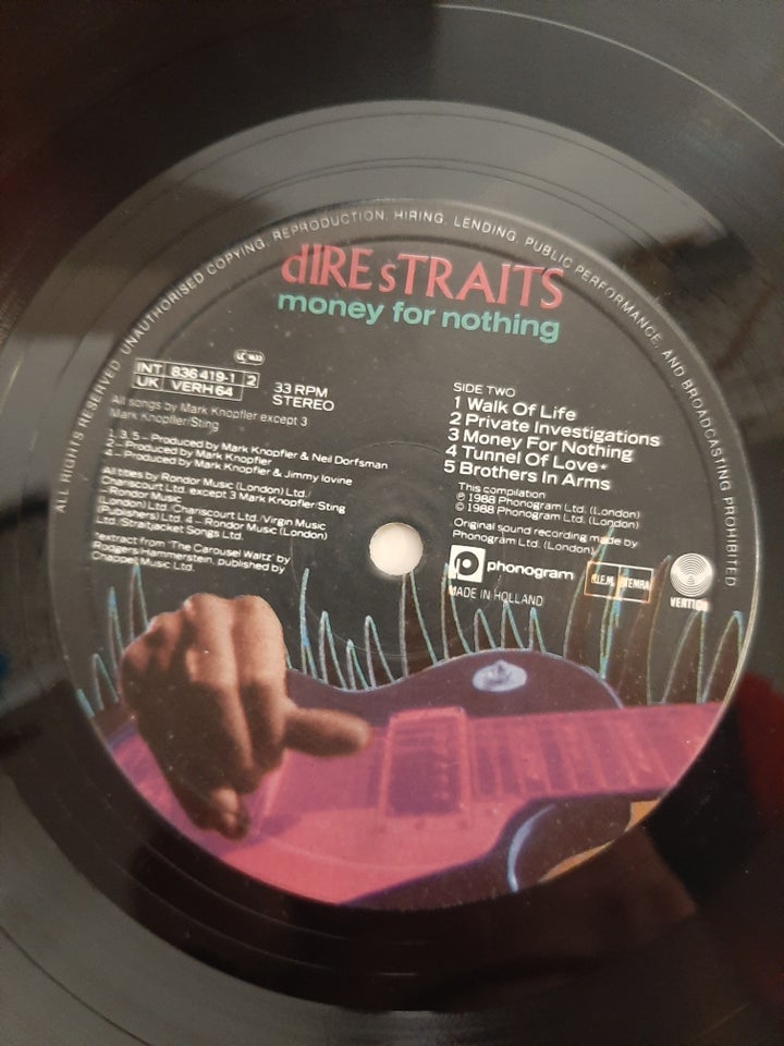 LP, Dire STRAITS, Money for nothing