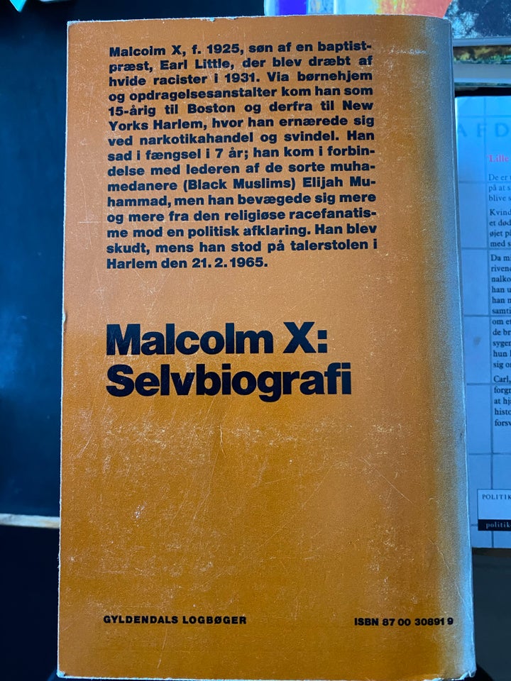 Selvbiografi, Malcolm X, emne: