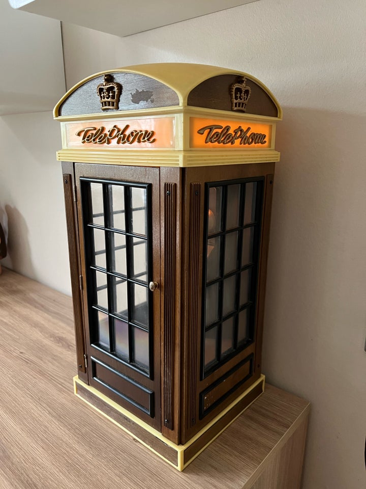 Retro telefonboks, radio,