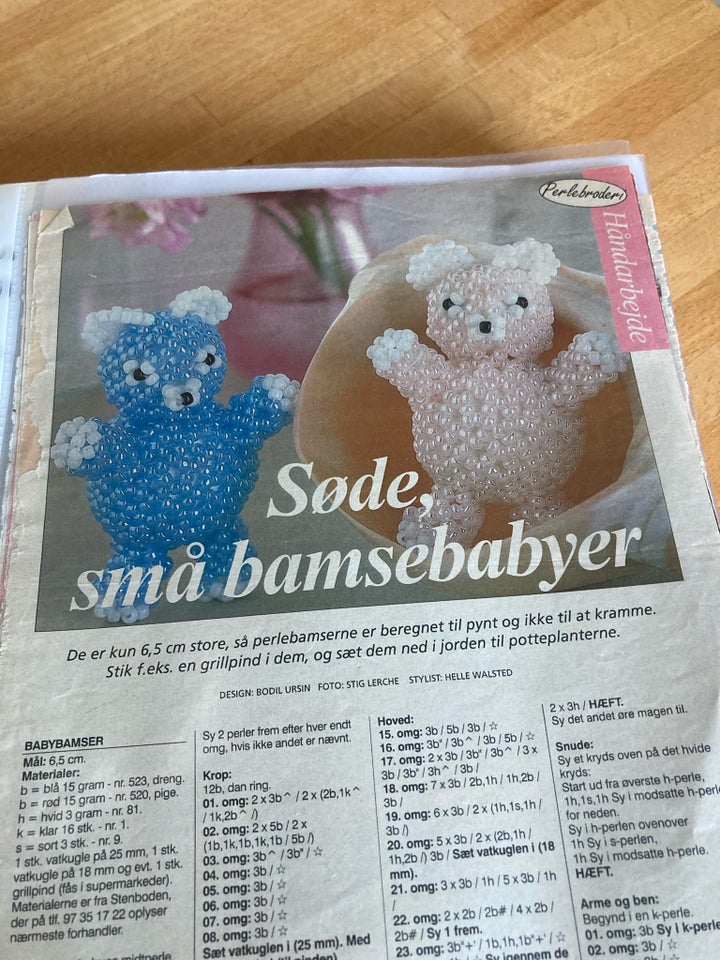 Hobbybøger, Perleopskrifter