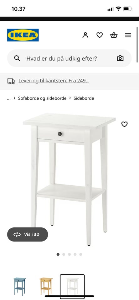 Sengebord, Ikea Hemnes