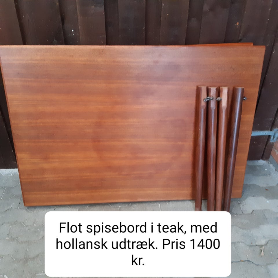 Spisebord m/stole, Teak-træ ,