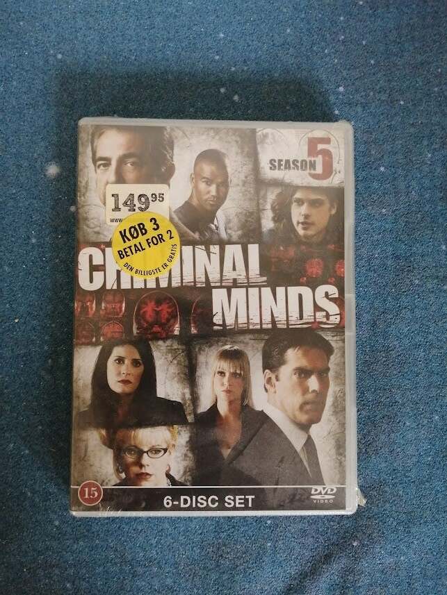 Uåbnet Criminal Minds Seaon 5, DVD,