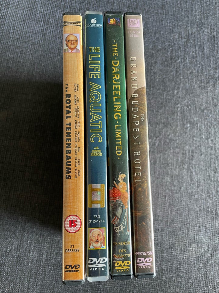 Wes Anderson klassikere, DVD,