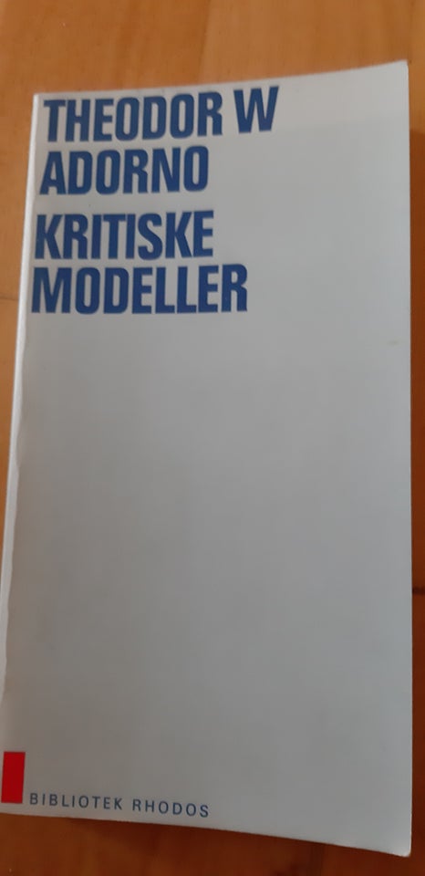 Kritiske modeller Theodor W