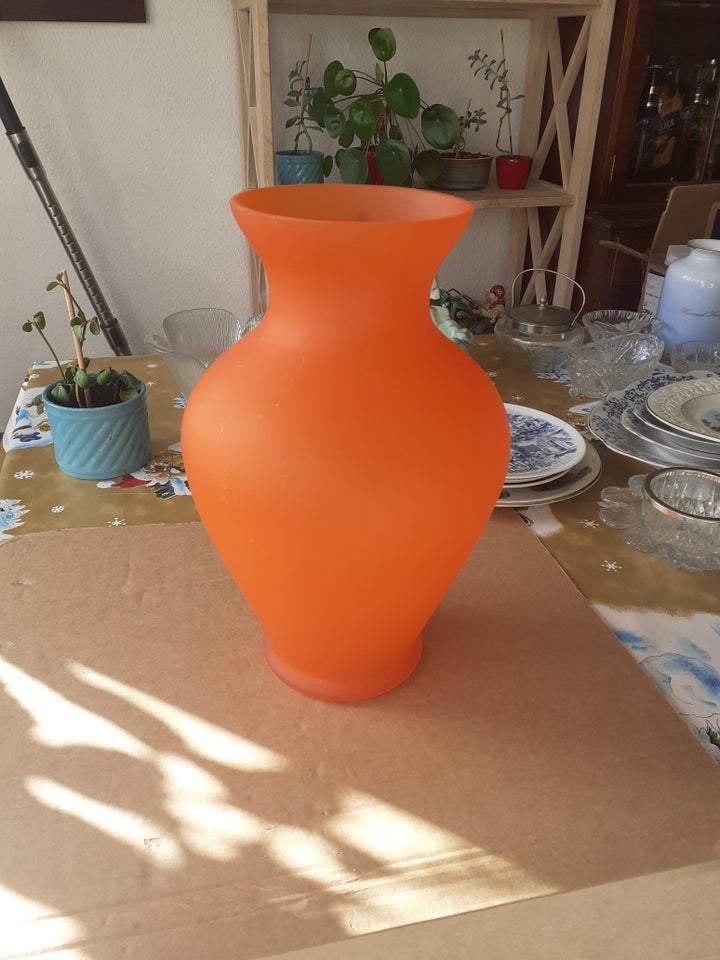 Vase, Orange glas Vaser