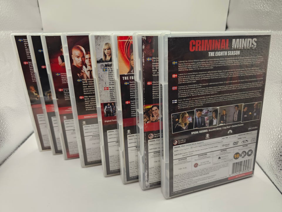 Sæson 1-8 - Criminal Minds, DVD,