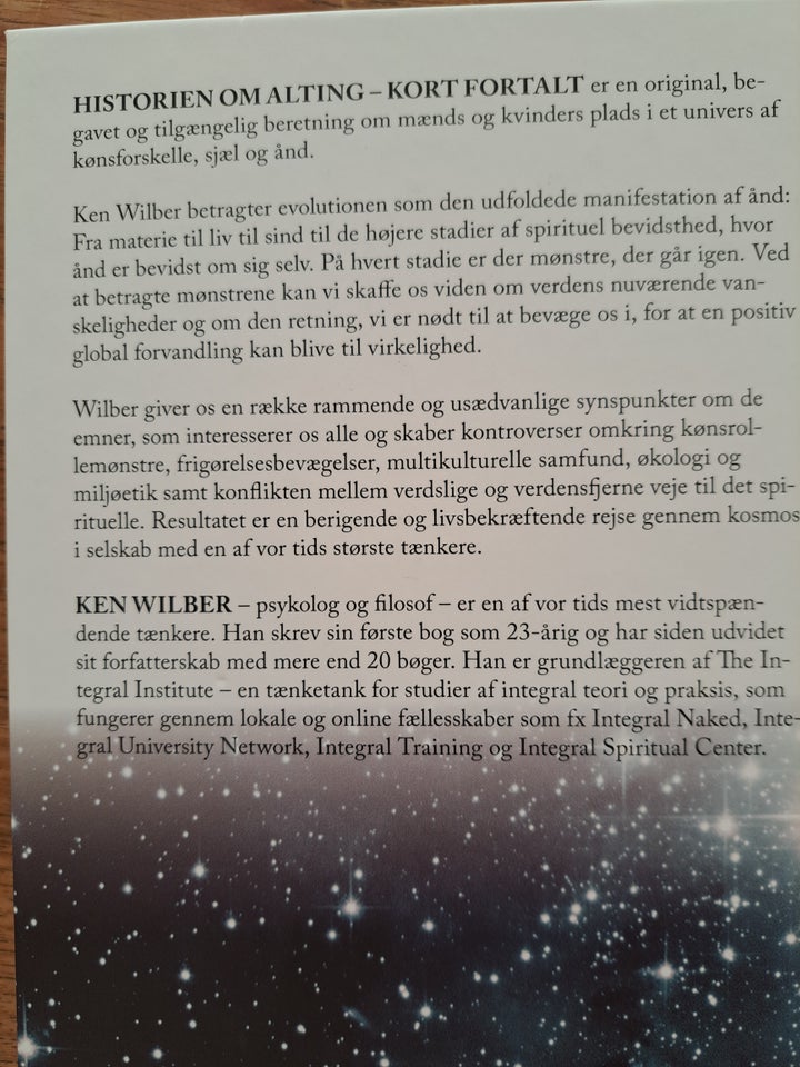 HISTORIEN OM ALTING, Ken Wilber,