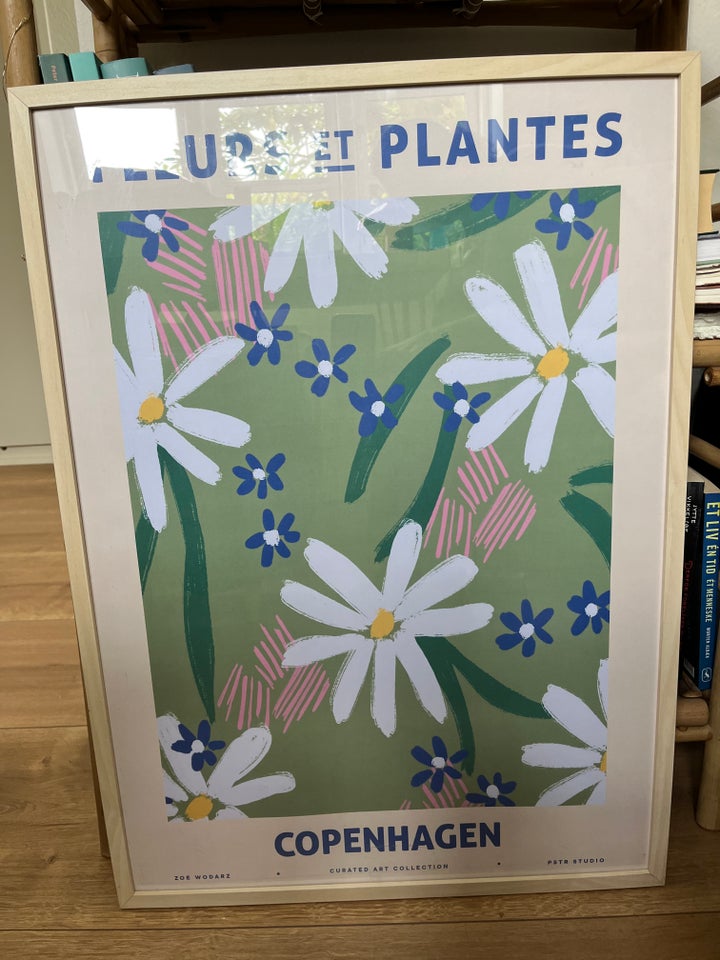 Plakat med ramme motiv: Fluers et